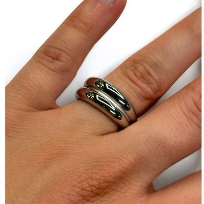 Chunky double ring