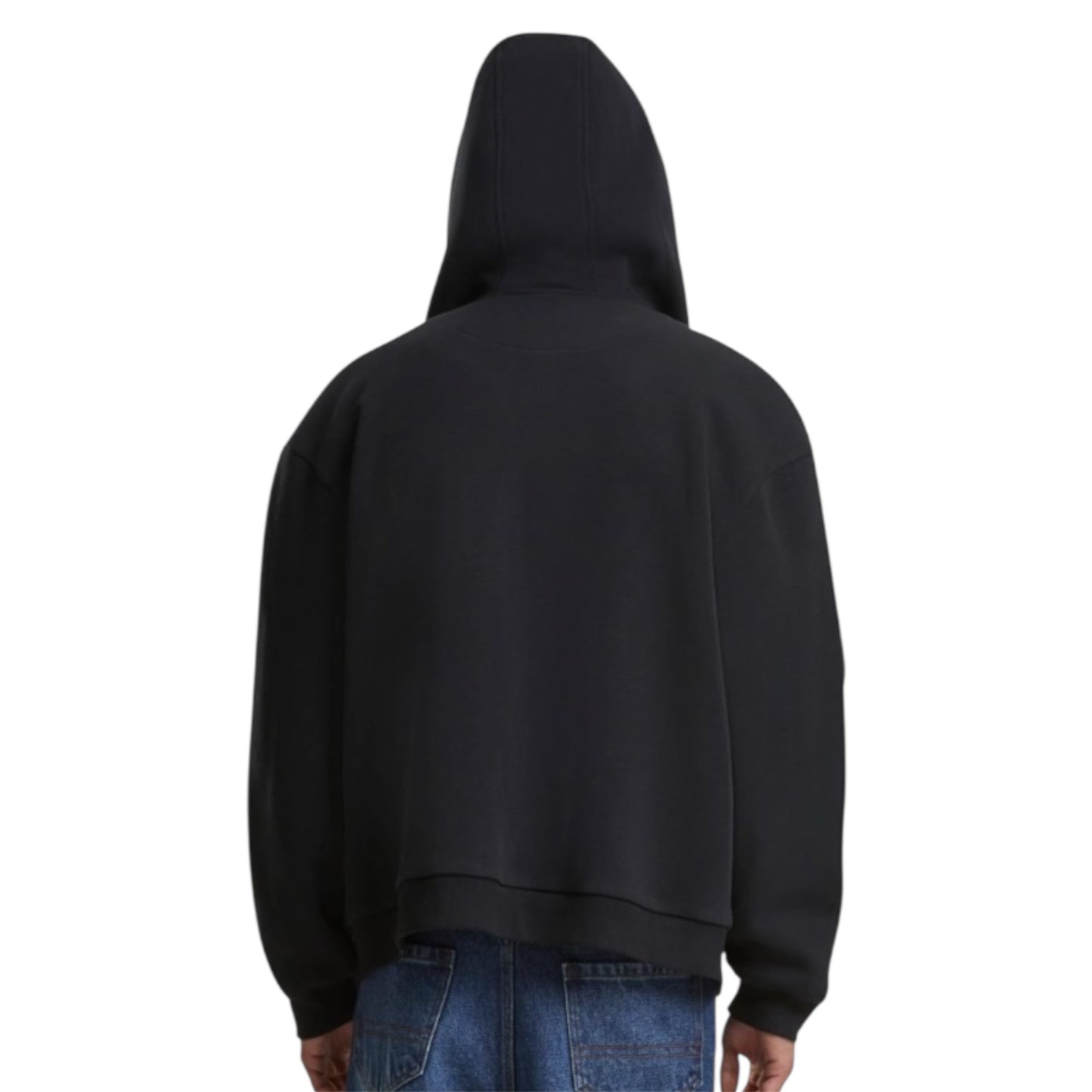 AR HOODIE ZIP BOXY BLACK