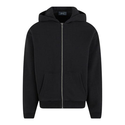 AR HOODIE ZIP BOXY BLACK