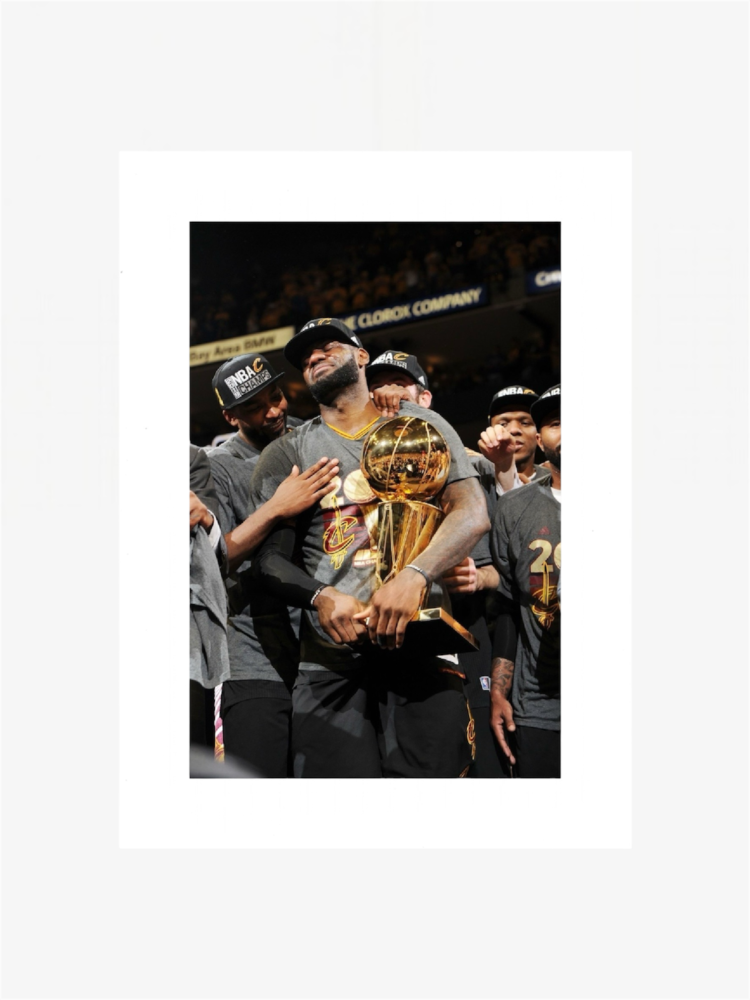 lebron james photo stampa trofeo nba