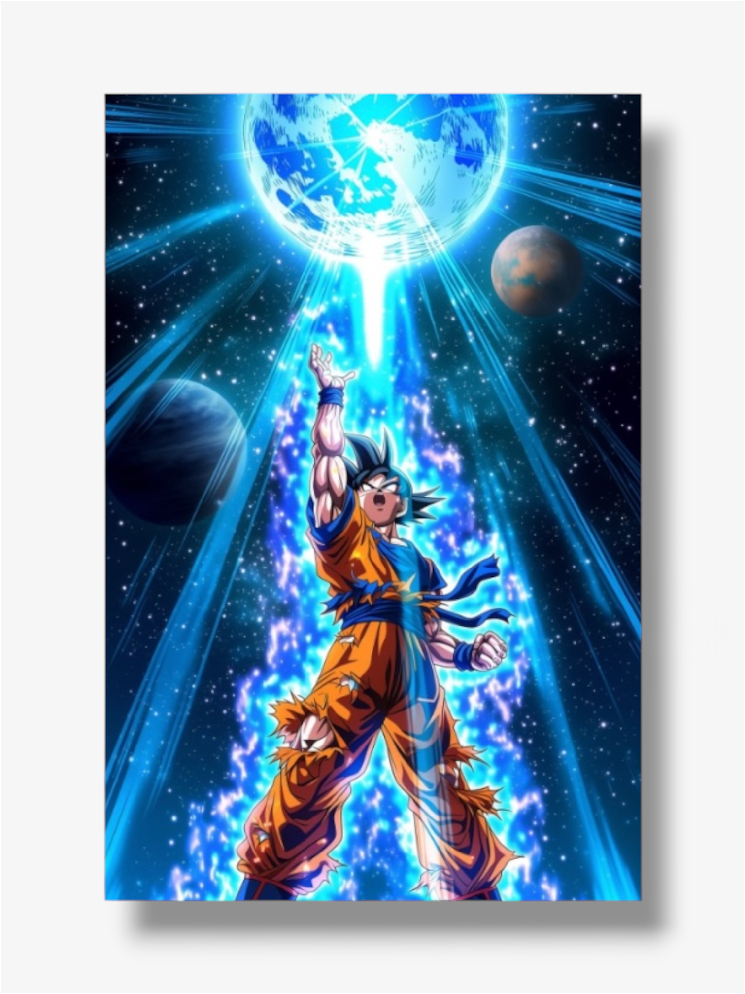 Dragon ball photo stampe goku energetica