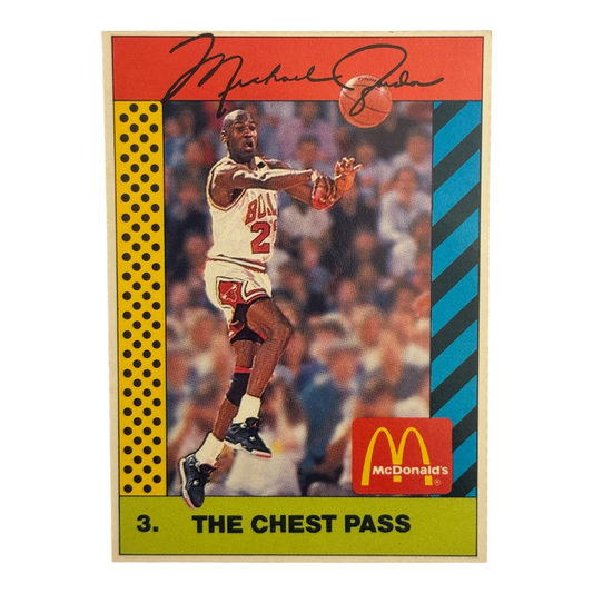 Michael Jordan Nba Mc Donald’s edition rara The chest pass #3 1990