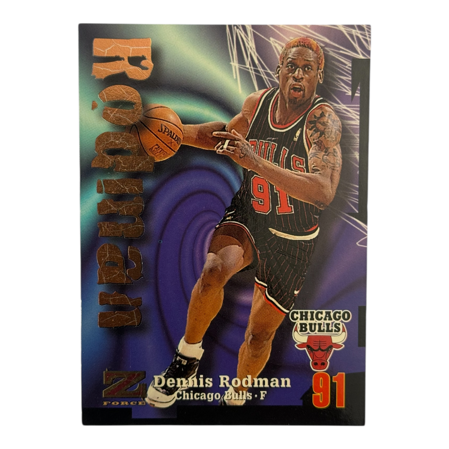 Dennis Rodman nba z-force Skybox bulls 1997 #91