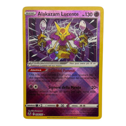 Pokemon Alakazam Shining Silver Storm 059-195 Holo IT