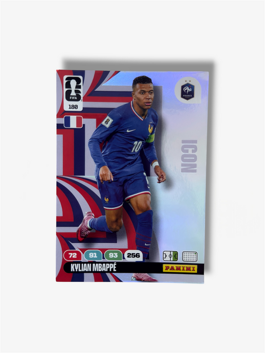 2026 Panini Card Mbappè #180 Icon World Cup Adrenalyn XL