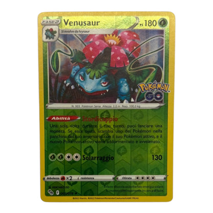 Pokemon Venusaur Pokemon go 003-078 Holo reverse IT