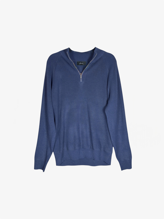 AR SWEATER HALF ZIP BLUE