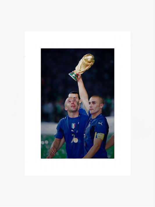 Photo stampa mondiali 2006 calcio cannavaro del piero coppa del mondo