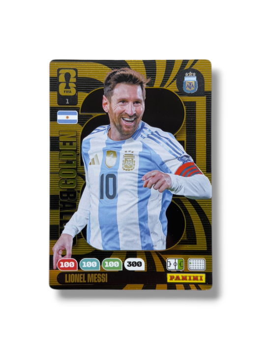 messi gold card panini world cup 2026 argentina limited edition 