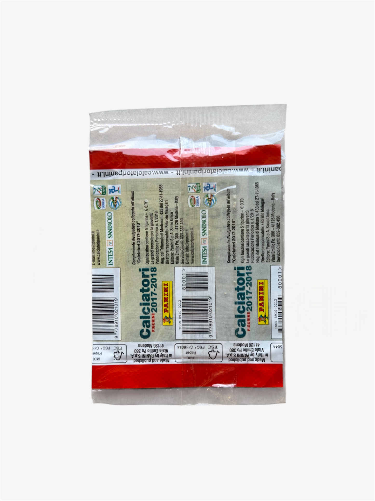 Bustina Sigillata Sealed Figurine Calciatori Panini 2017-18
