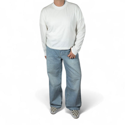 AR LONGSLEEVE CROP WHITE