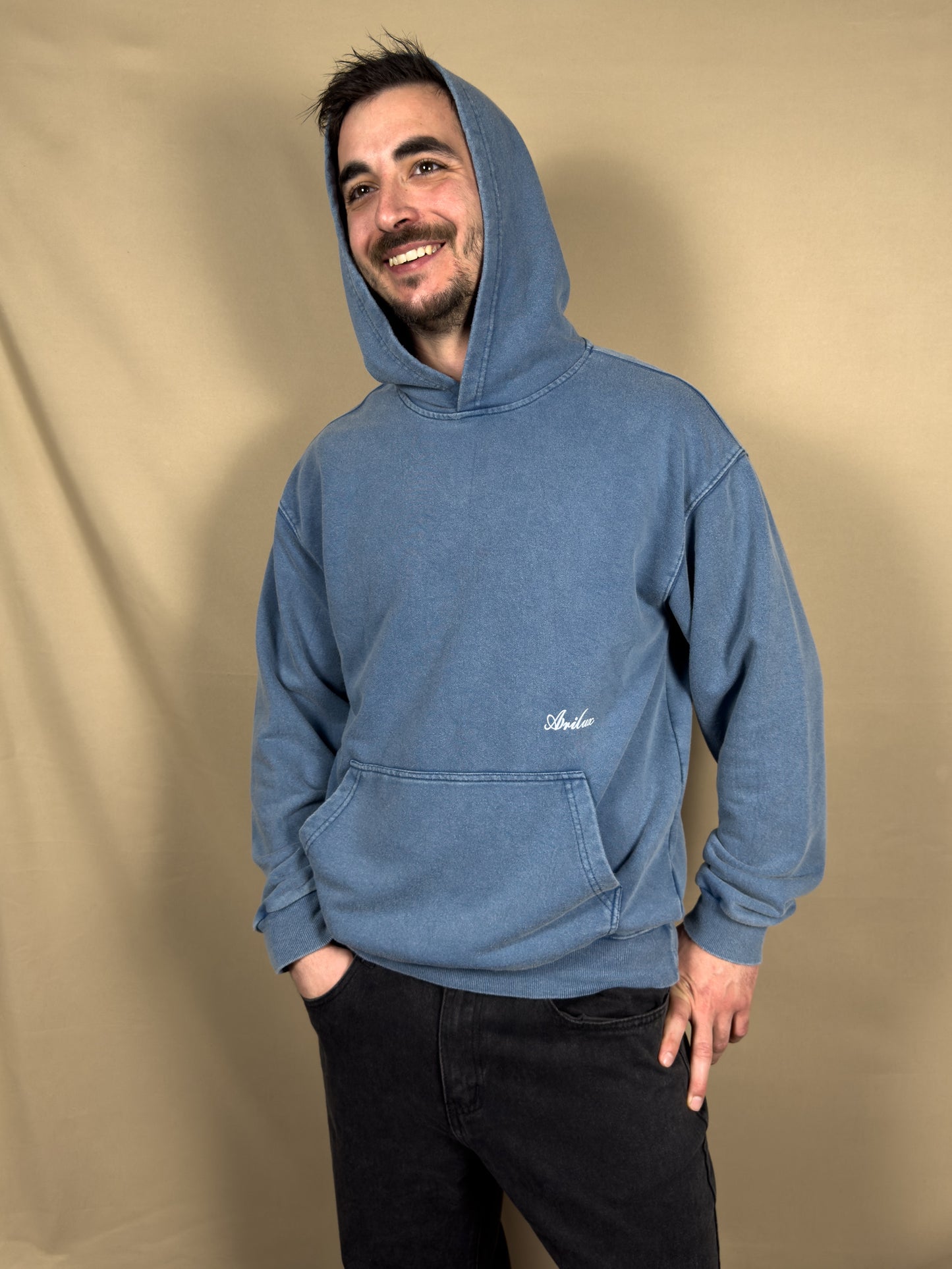 AR HOODIE FADE AZUR