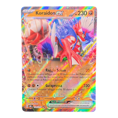 Pokemon 124-197 Koraidon ex Full Art Mint Burning Obsidian IT