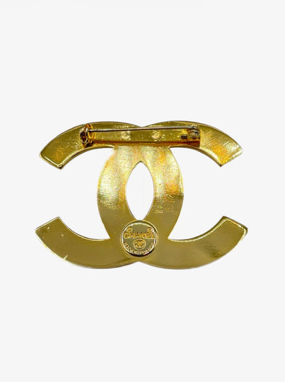 Chanel spilla pins vintage plaque 24k originale perfetta usata