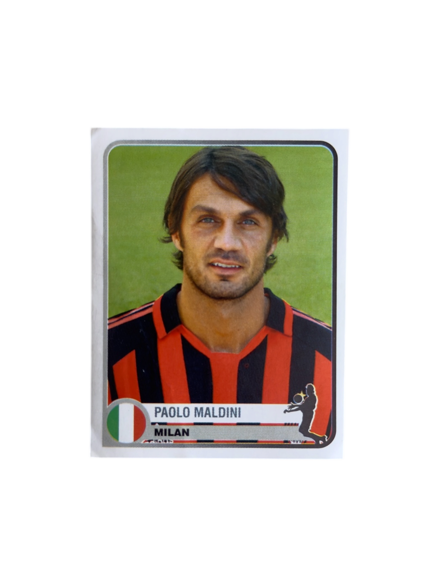 figurina card maldini milan panini 
