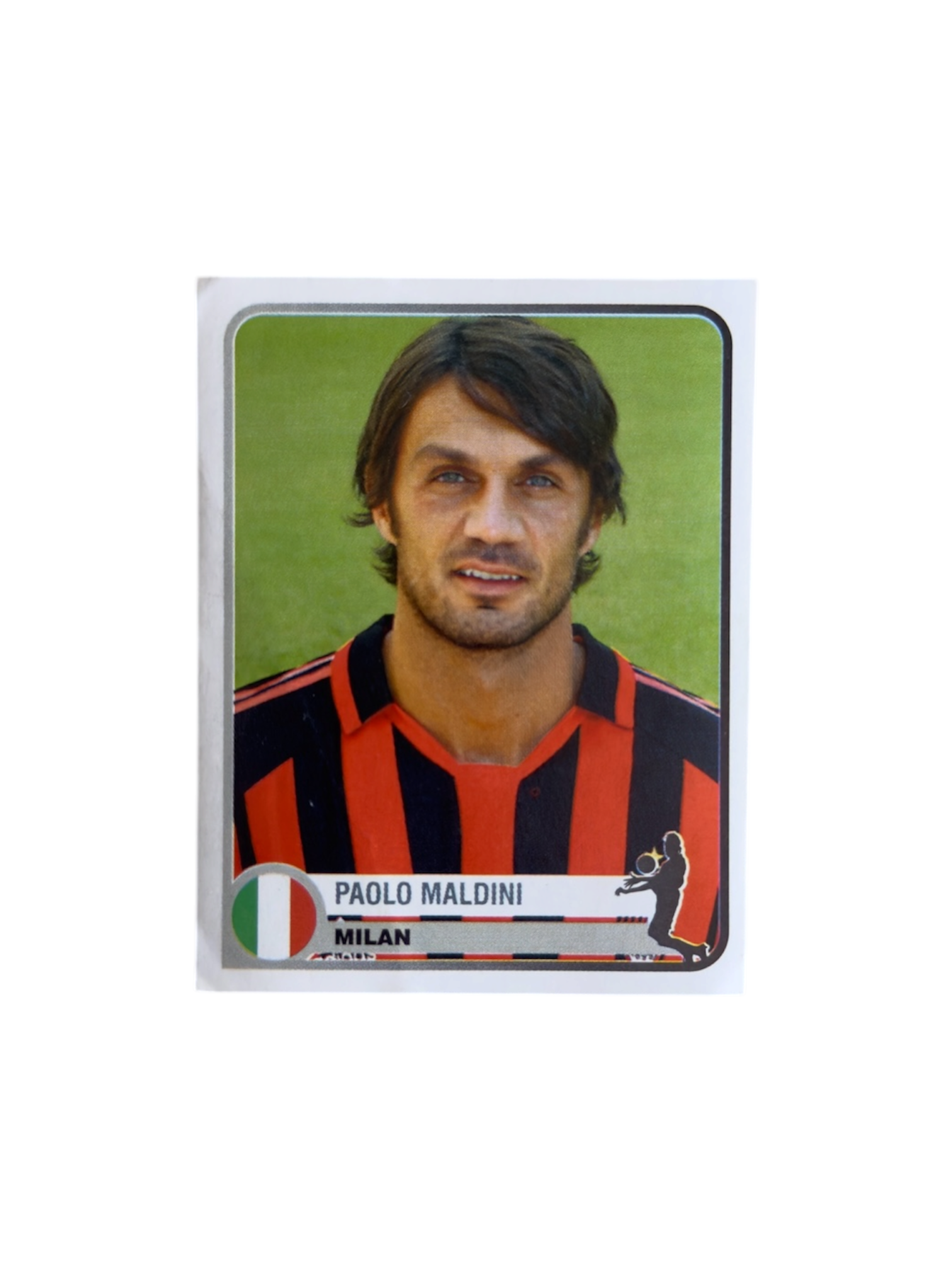 figurina card maldini milan panini 