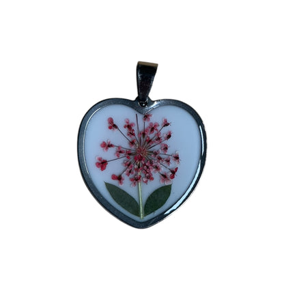 Ciondolo cuore petals argento