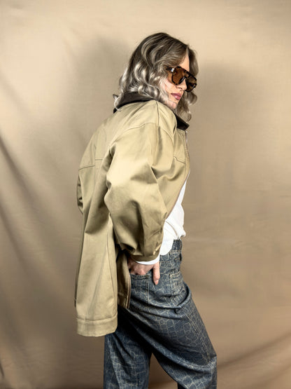 AR OVERSIZED WORK JACKET WITH DOUBLE POCKETS