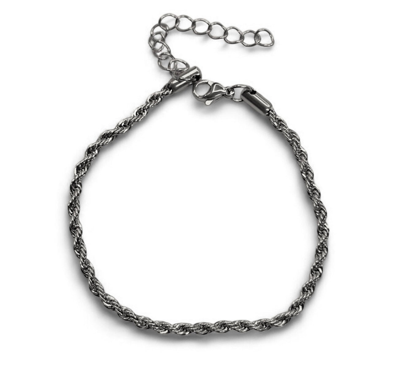 Bracciale acciaio spirale