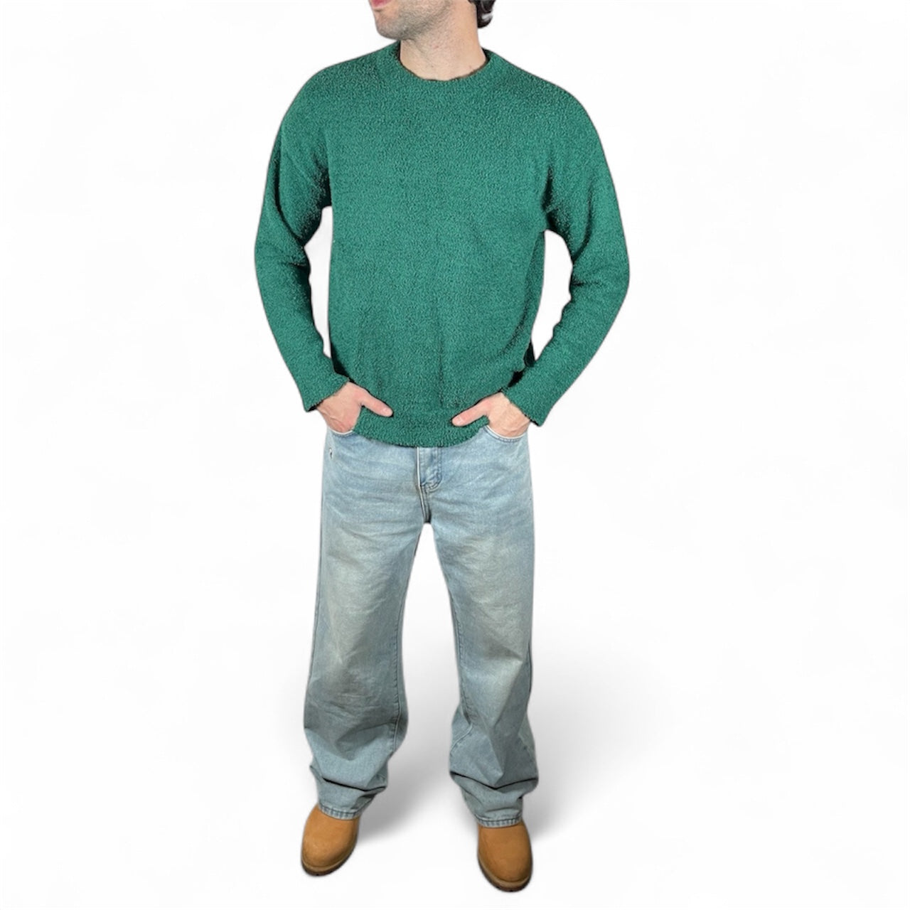 AR SWEATER GREEN TEDDY