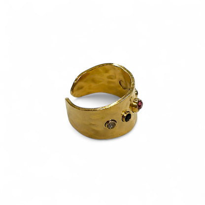 5 stone gold ring