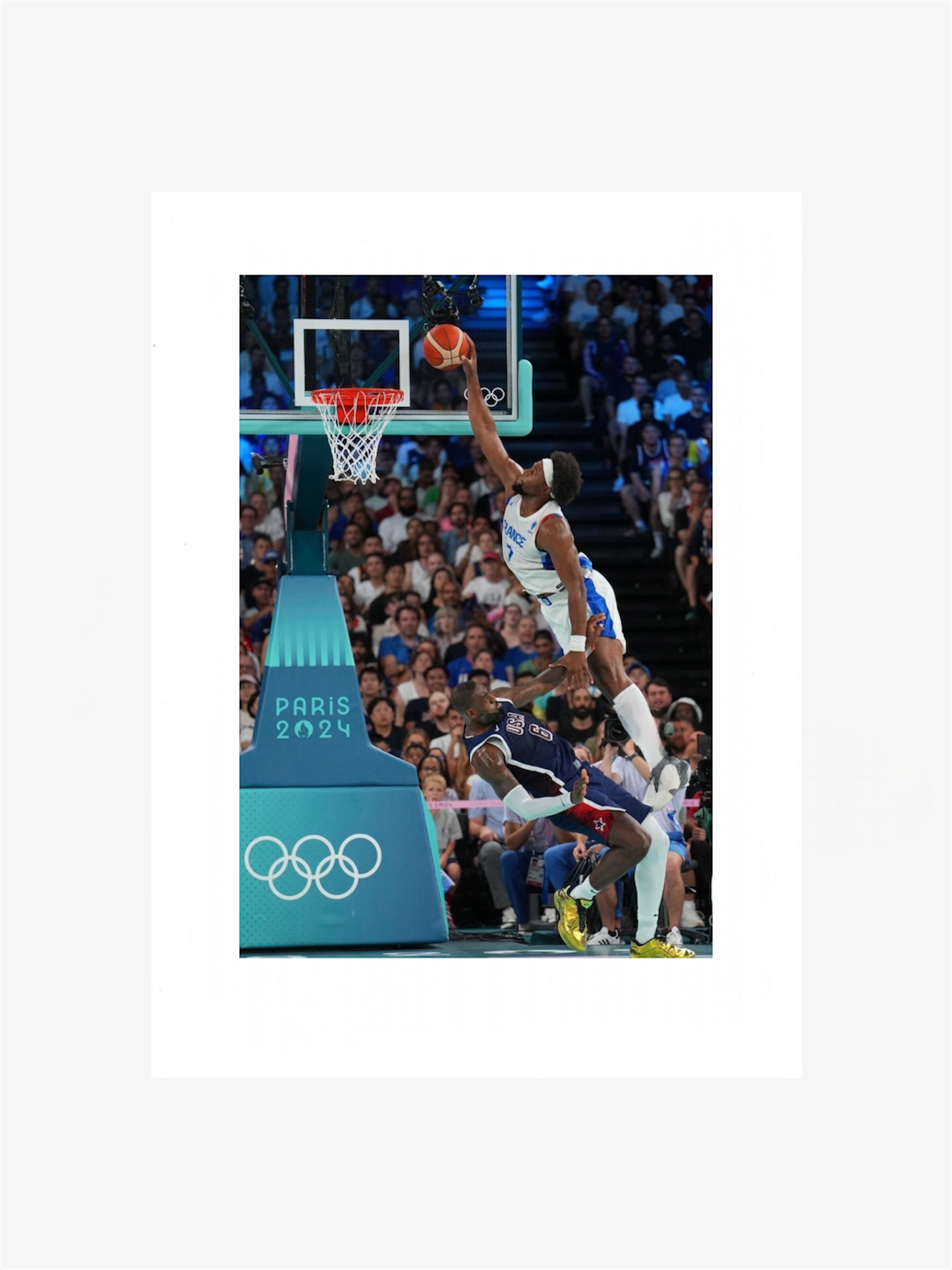 PHOTO ART STAMPA LEBRON vs YABUSELE
