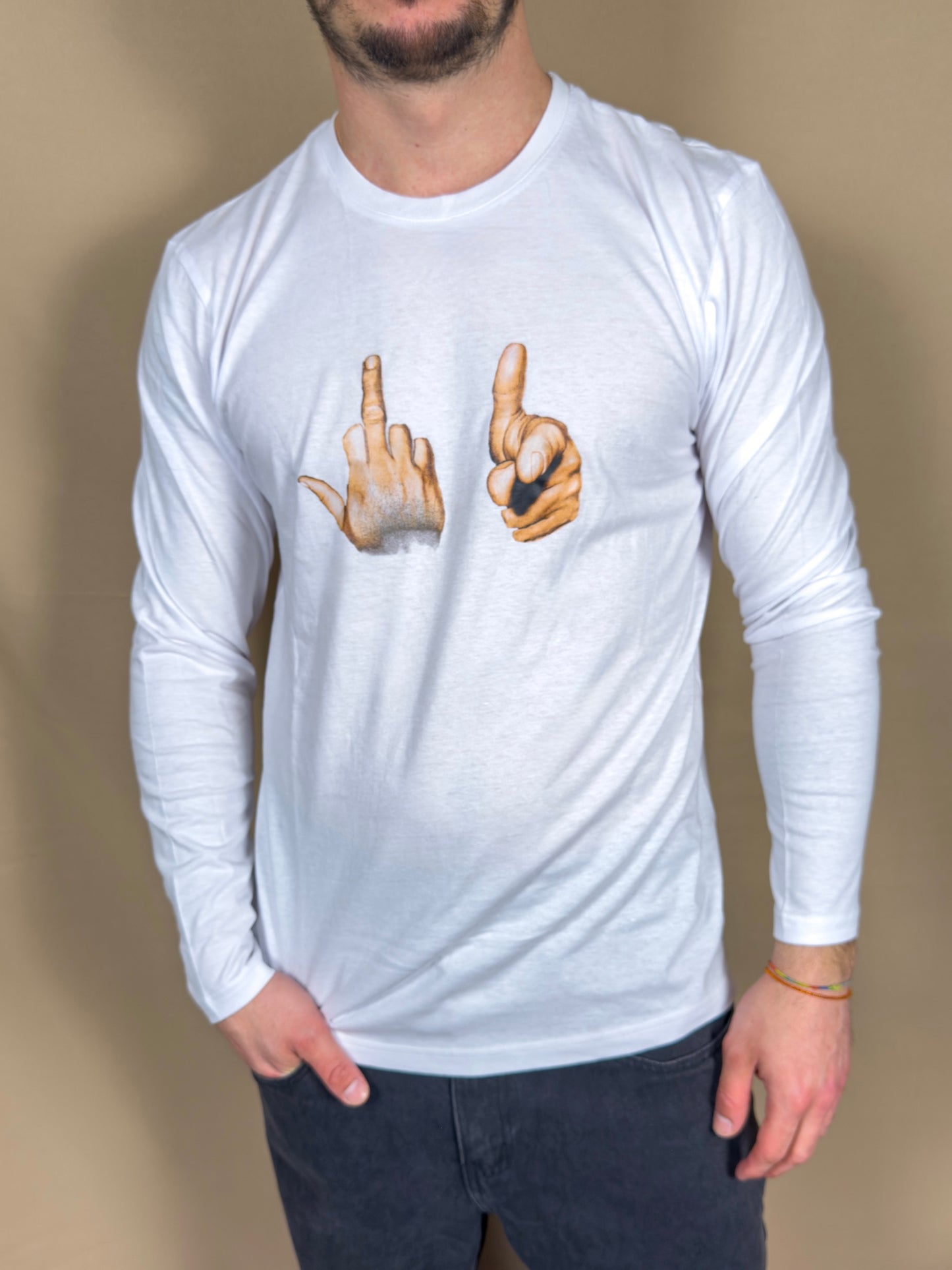 AR LONG SLEEVE FUCK WHITE