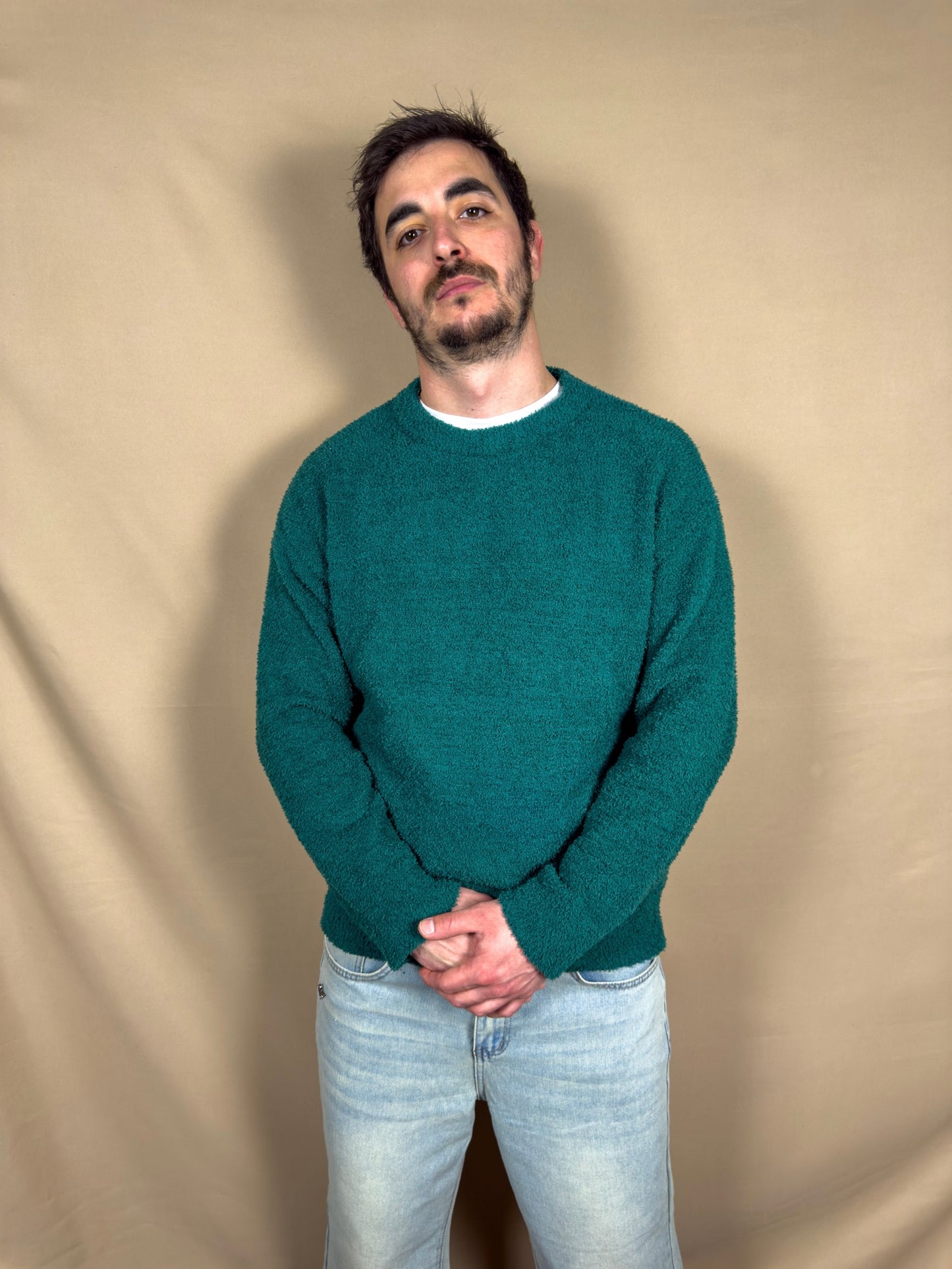 AR SWEATER GREEN TEDDY