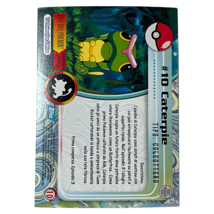 Pokemon Topps 1999 CATERPIE holo #10
