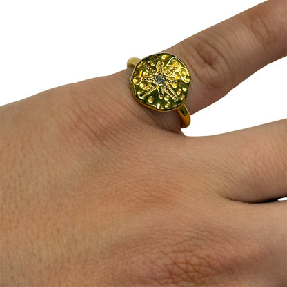 Antique oval star ring