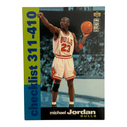 Michael Jordan Nba checklist Upper deck 1995 #410