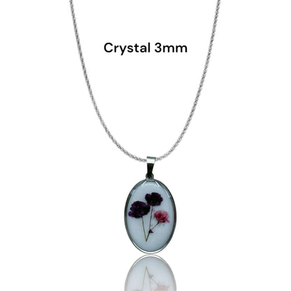 Large Round Petals Pendant Vintage Silver