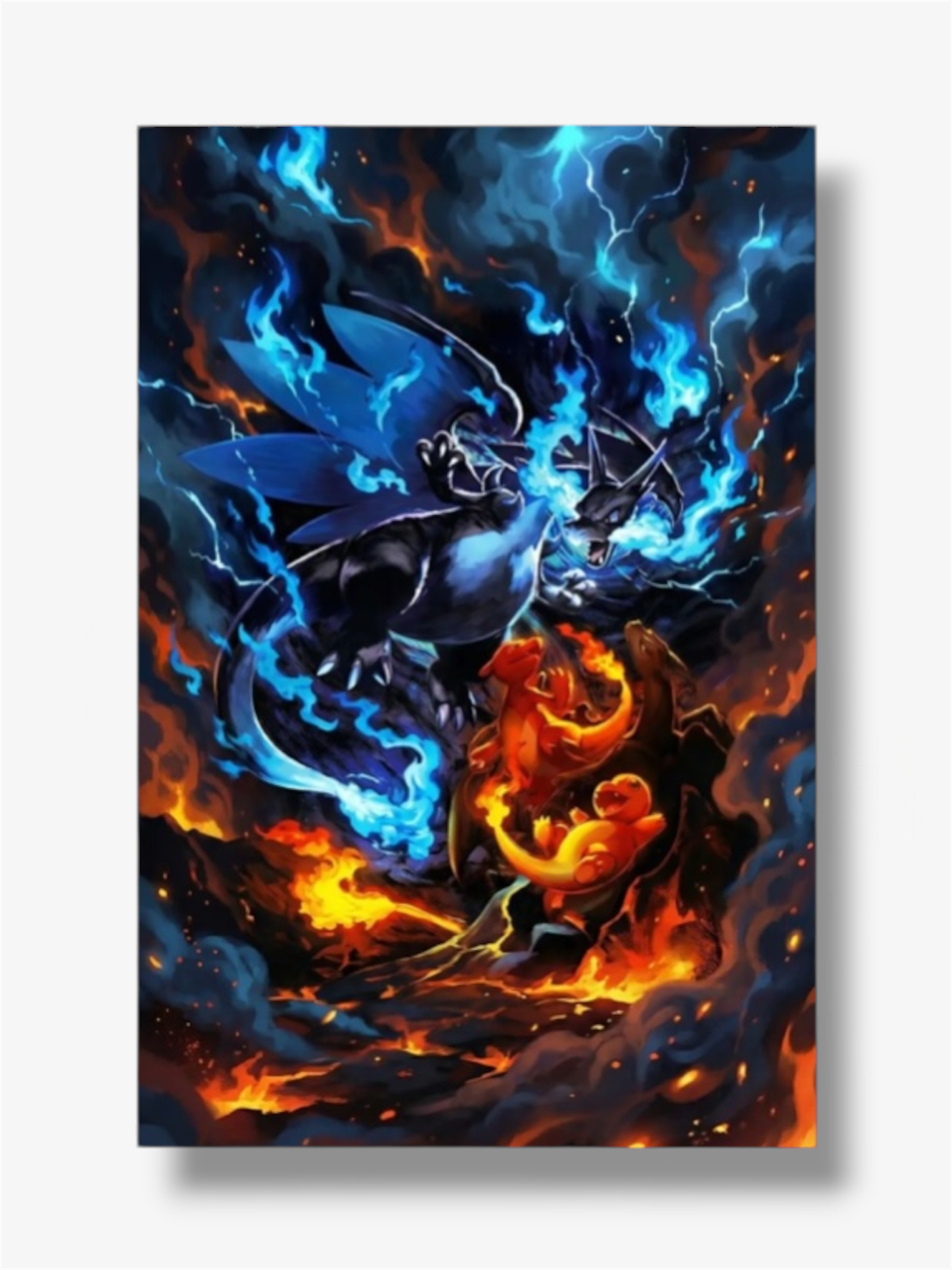 Pokèmon photo stampe charizard mega fiamme spettrali