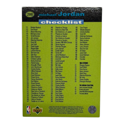 Michael Jordan Checklist NBA Upper deck 1996 #200