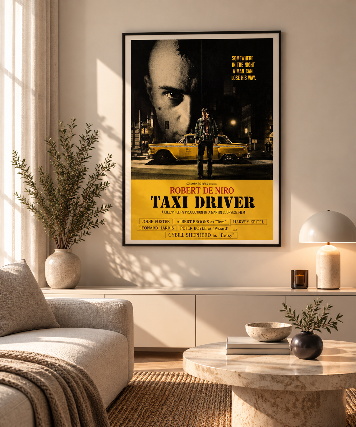 PHOTO STAMPA TAXI DRIVER DE NIRO