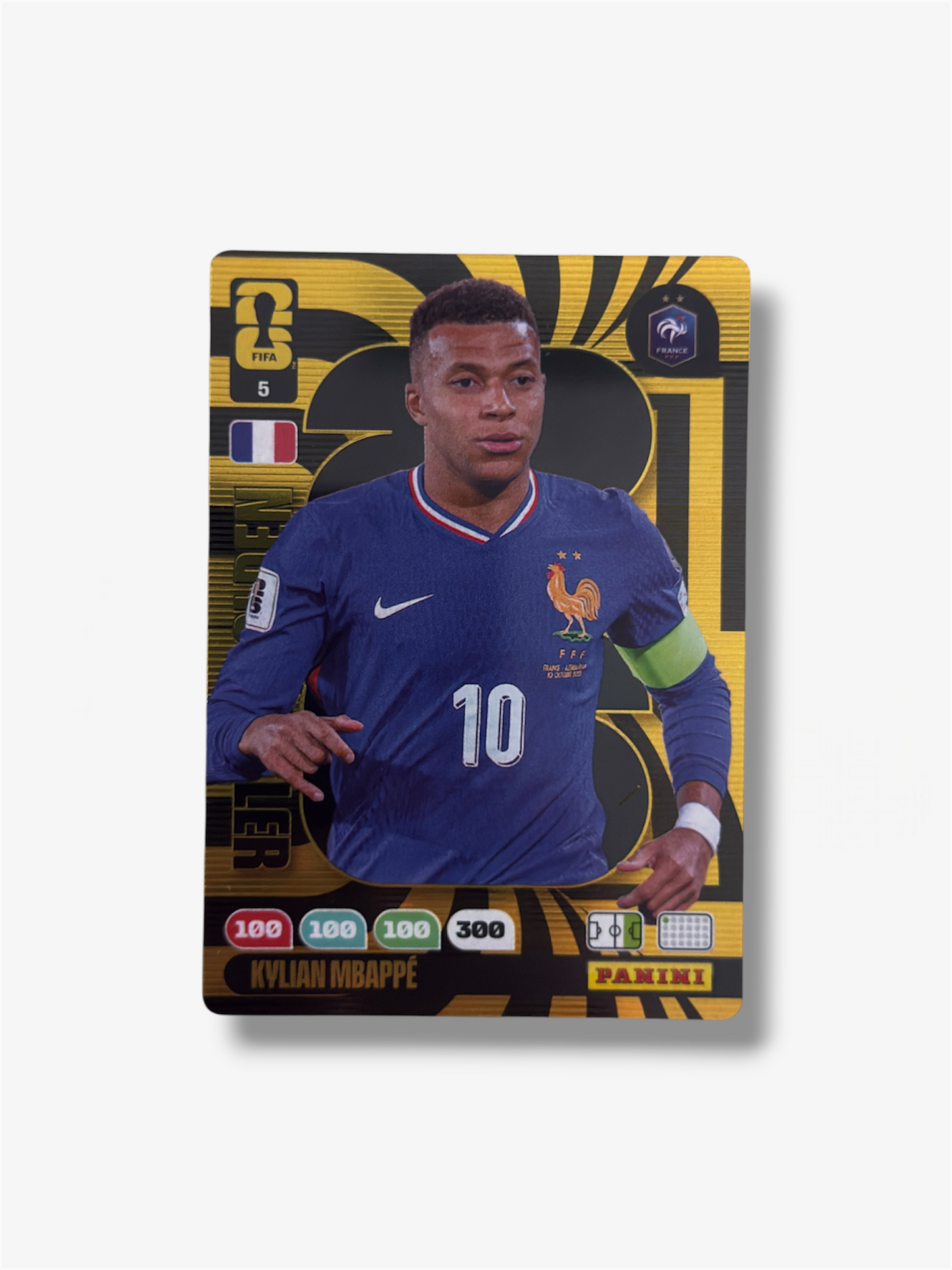 2026 Panini Card Mbappe Golden baller World Cup Adrenalyn XL