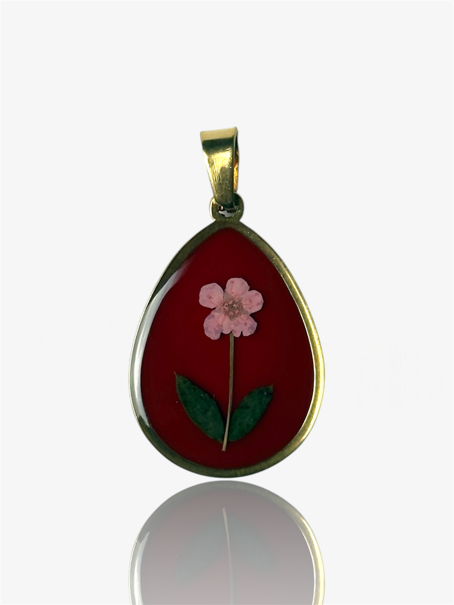 Ciondolo goccia Petals vintage oro