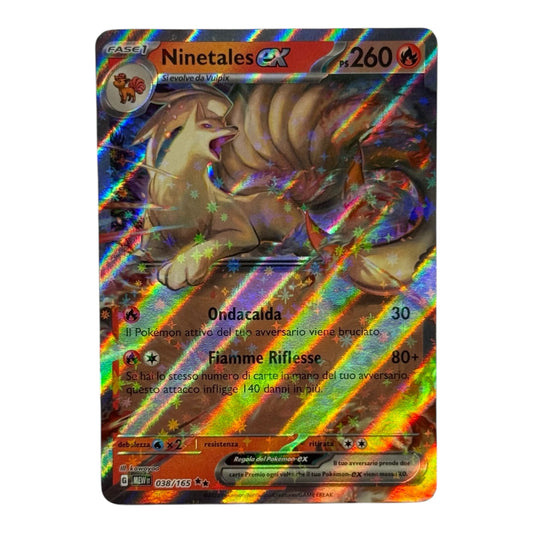 Pokèmon 151 Ninetales Ex 038-165 (IT)