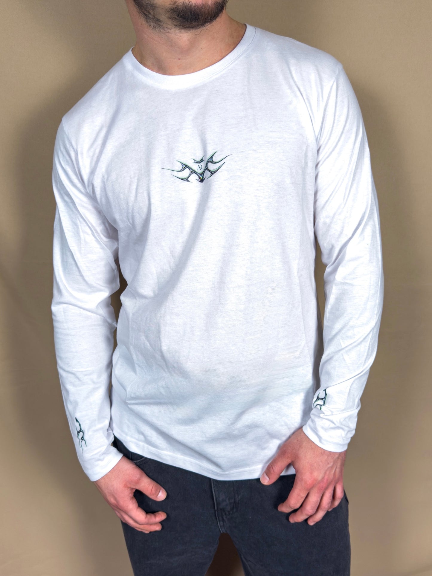 AR LONG SLEEVE BIKER WHITE