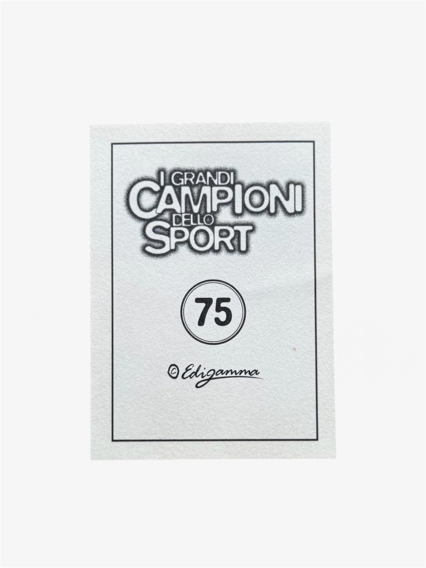 1997 Edigamma I GRANDI CAMPIONI dello Sport Francesco Totti #75