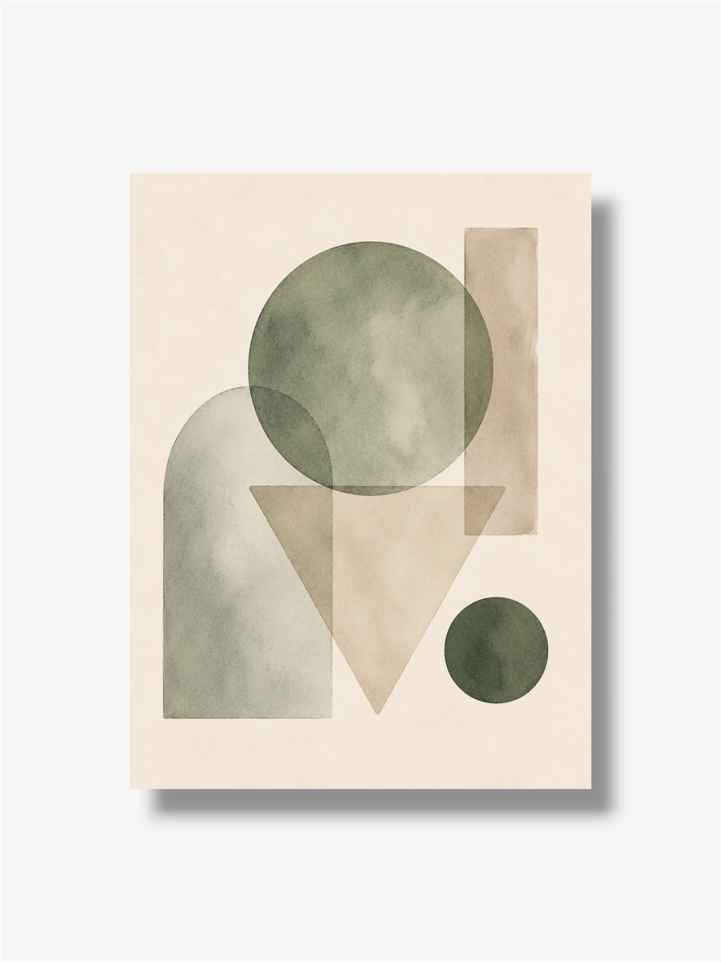 PHOTO ART ASTRATTA GREEN GEOMETRIC