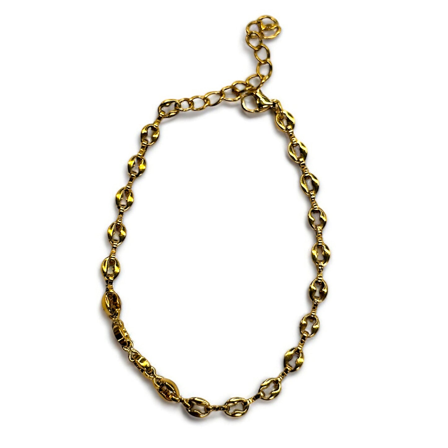 Bracciale acciaio maglia ovale