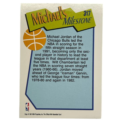 Michael Jordan Chicago Hoops Milestones 1991 #317