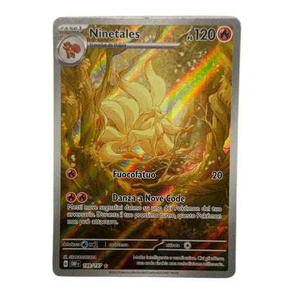 Pokemon Ninetales 199-197 Burning Obsidian Foil IT