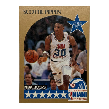 Scottie Pippen Bulls All star gold Hoops 1990 #9