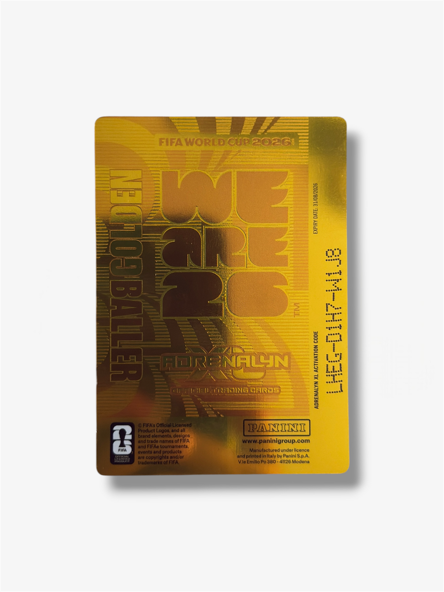 2026 Panini Card Mbappe Golden baller World Cup Adrenalyn XL