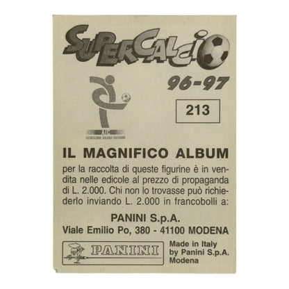 Totti card Roma Panini Super Calcio 1996-97 #213 IT