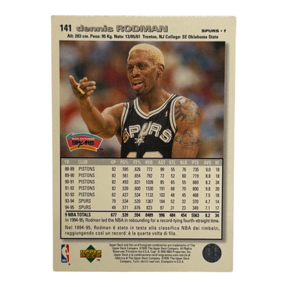 Dennis Rodman Spurs nba Upper deck 1995 #141