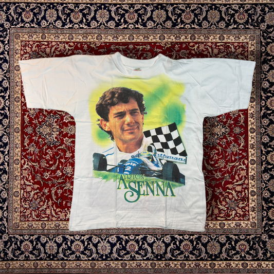 90’s - Ayrton Senna Tribute Race t-shirt vintage single stitch