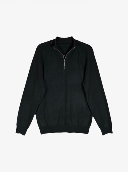 AR SWEATER HALF ZIP BLACK